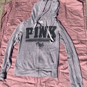 VS Pink Grey Zip Up
